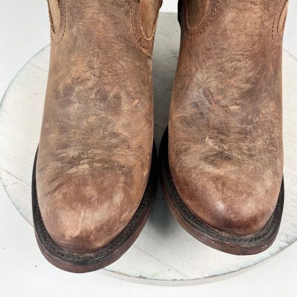 Women's Tan Ankle Boots - Picture 6 of 11